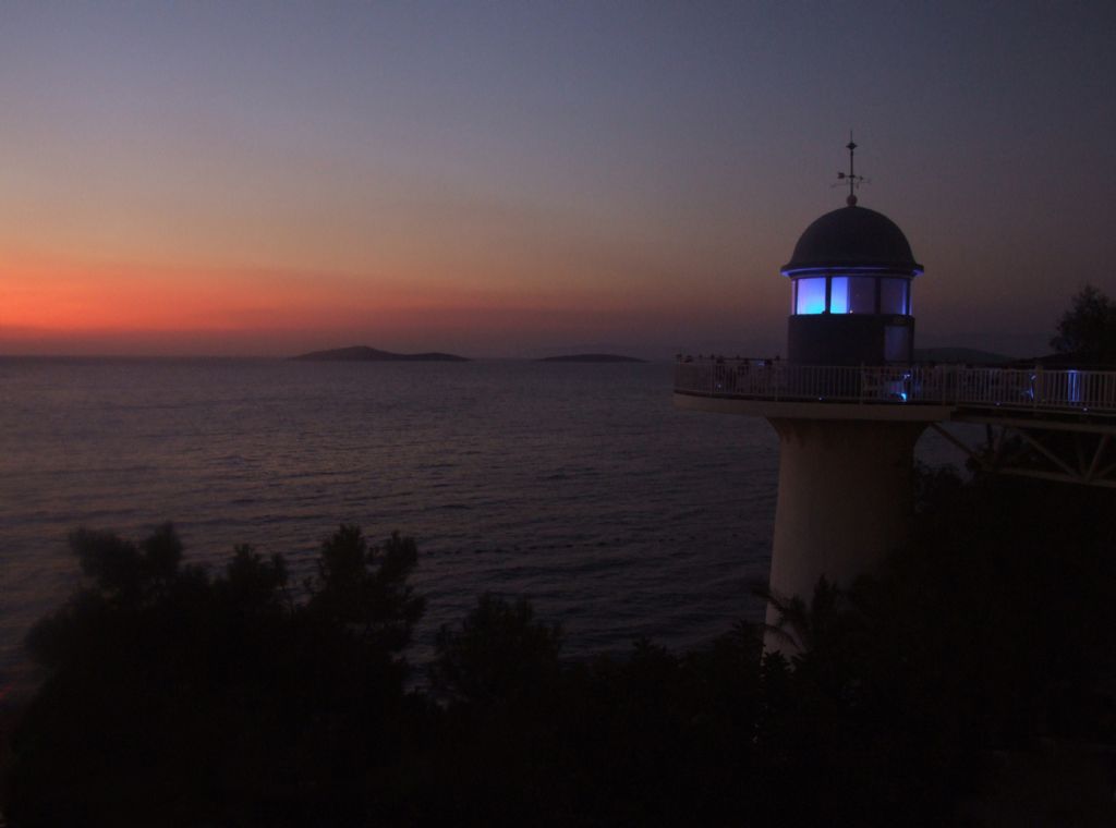 Torba'da gn batm ve deniz feneri...