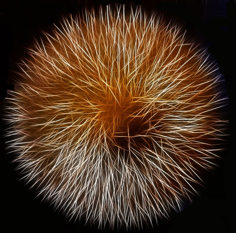 Fractal Yellow Storm