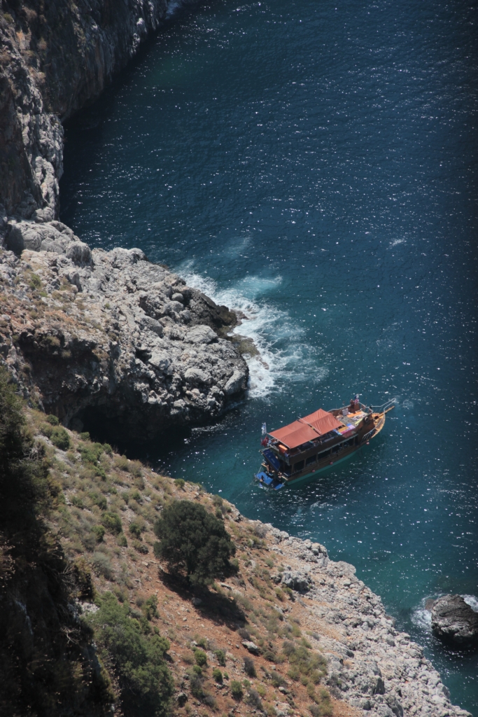 antalya kalesinden denize doru bir grnm