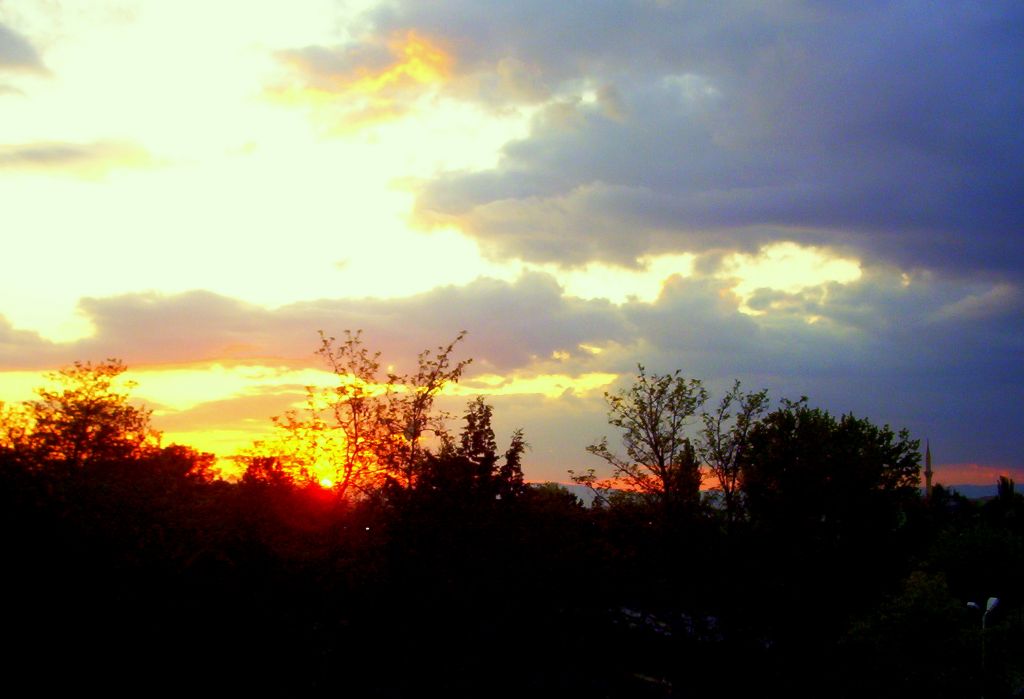 G�n bat�m� ve bulutlar