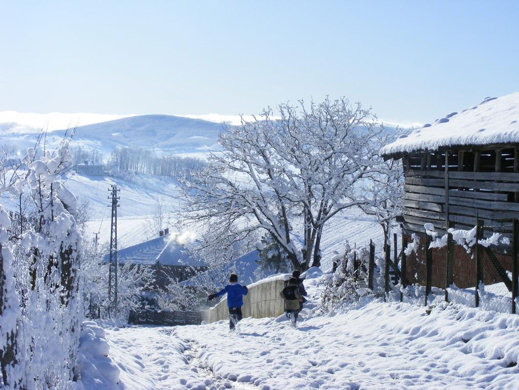 kar ya��nca �ocuklar...