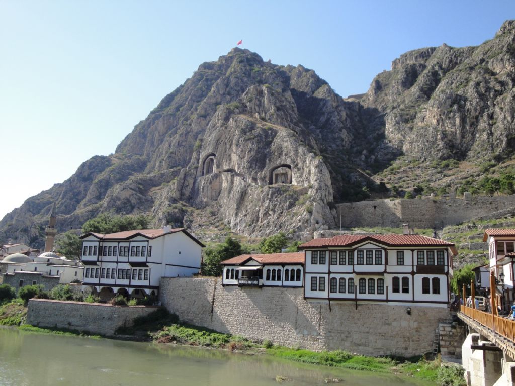 amasya evleri,kral mezarlar ve kalesi