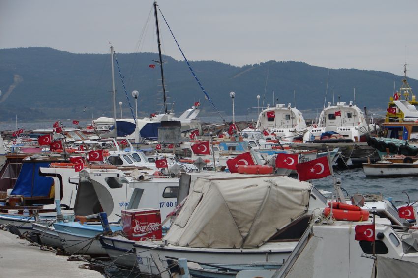 anakkale'de bayraklarn dans