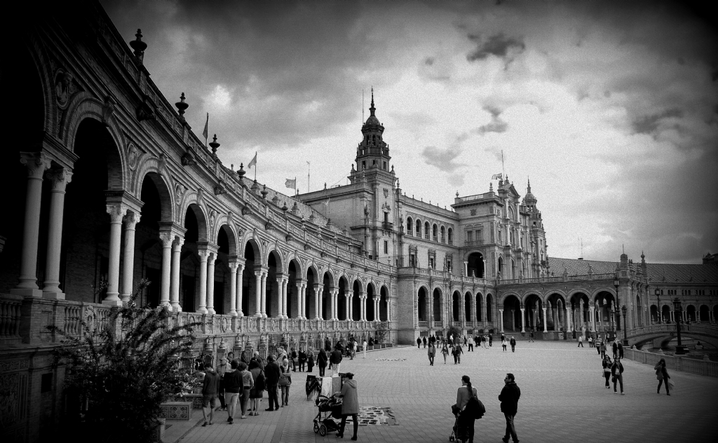 Plaza de Espana, Sevilla, spanya