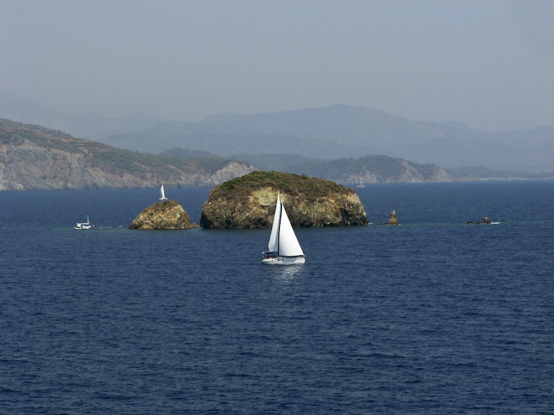 yelken ap mavi denizlere