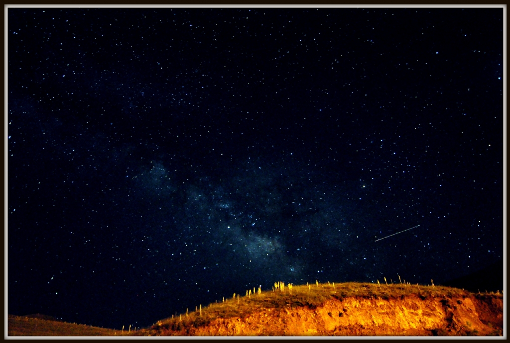 SAMANYOLU VE KAYAN BR YILDIZ YA DA METEOR