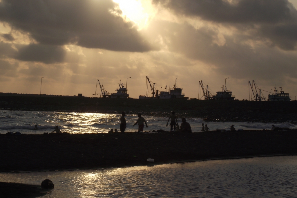 Samanda'da Gn Batarken