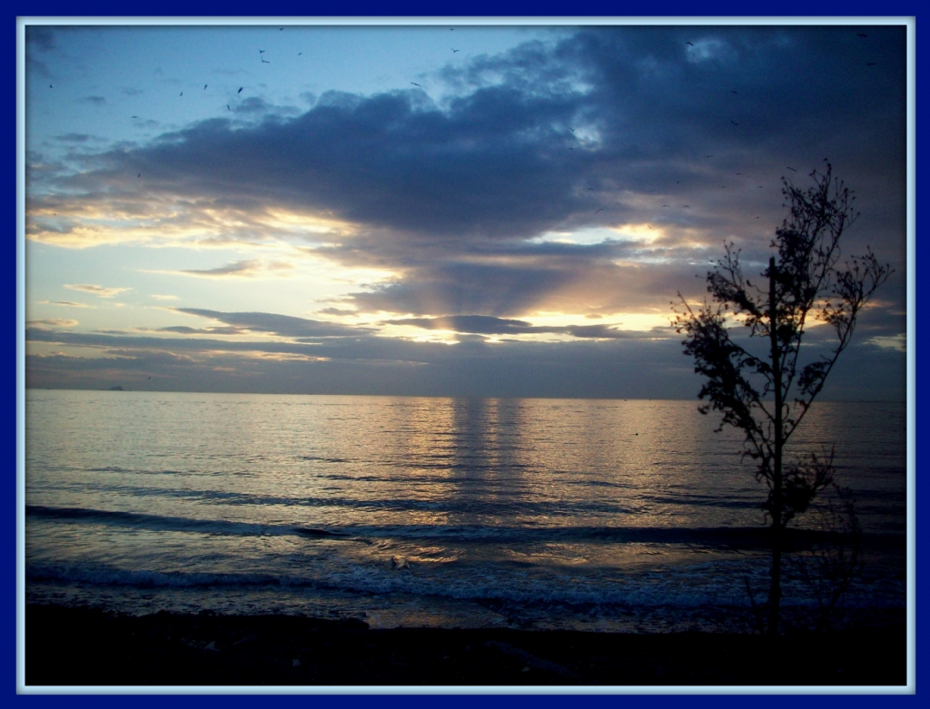 Suadiye sahilinde g�n bat�m�...