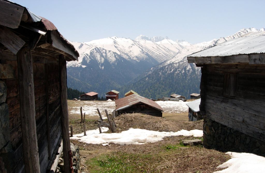 Pokut Yaylas'nda kardan filize......