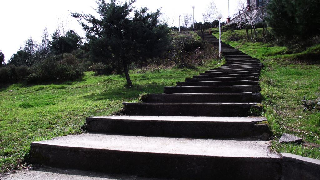 uzun ince bir merdiven