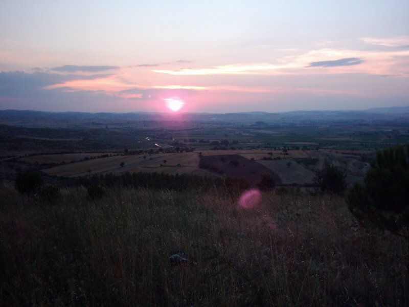 Bir sonbahar gnnde gn batm