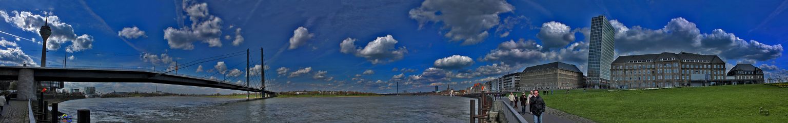 Dusseldorf Rhein panoramik -2-  9 kare - 