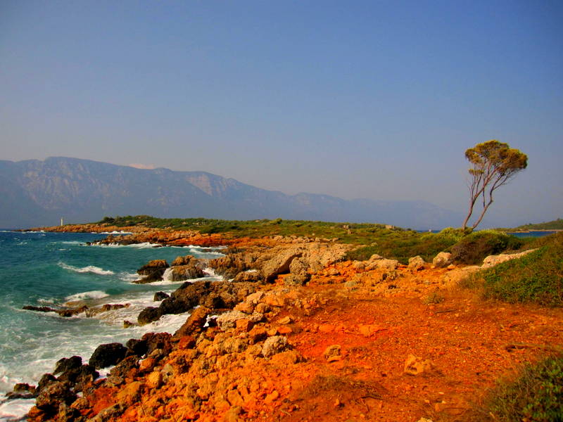 Akyaka Sedir adas ve Ege denizi