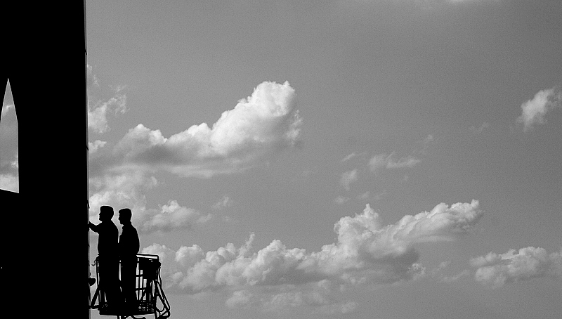 bulutlarla ba�ba�a...