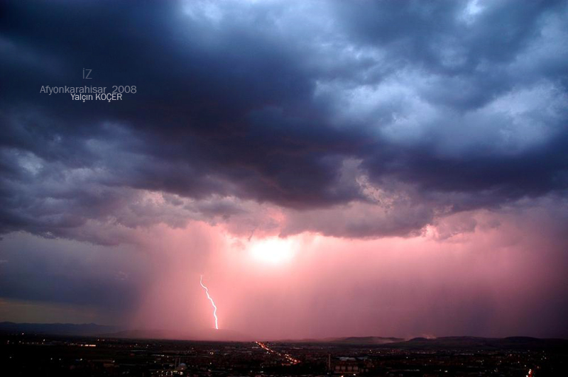 afyon �ehri ve y�ld�r�m