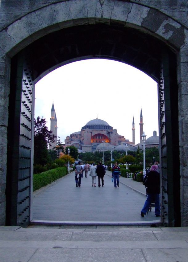 Sultan ahmet ten Ayasofya ya