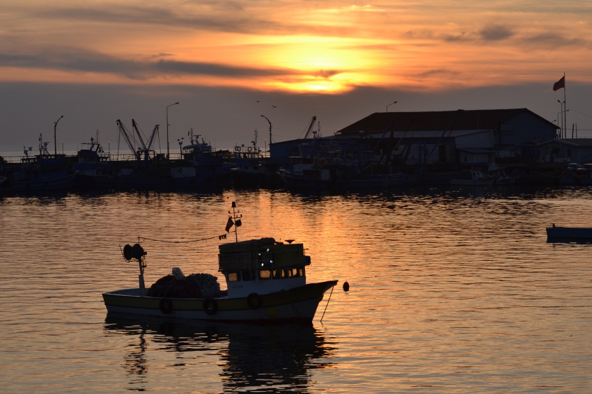 Ereli sahilinde Gn Batm