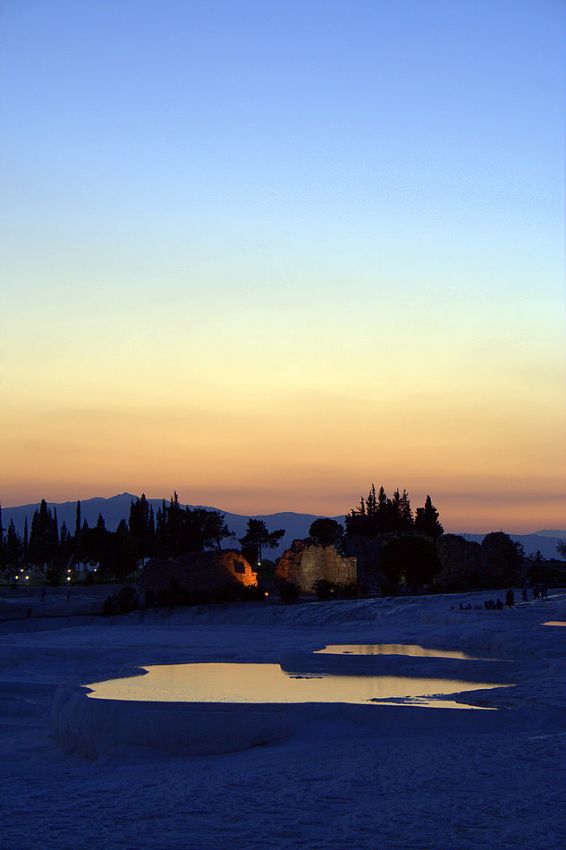 Pamukkale'de akam