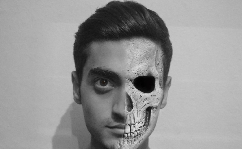 half skull half man