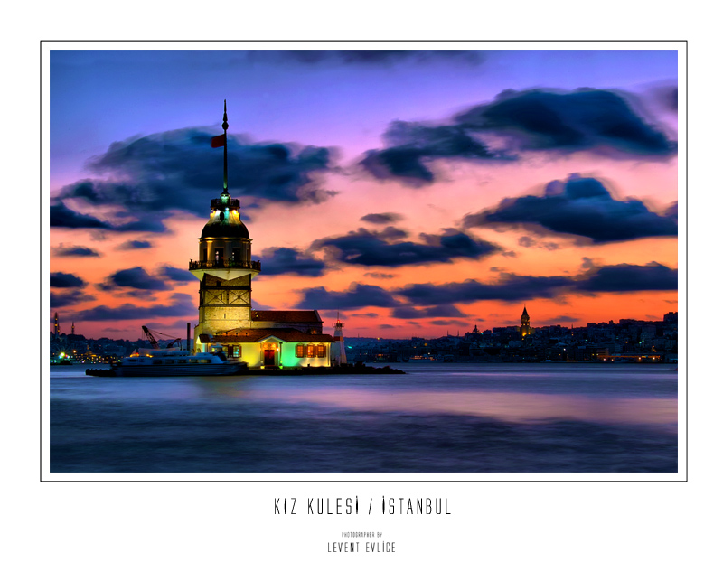 Kz kulesinde gn batm