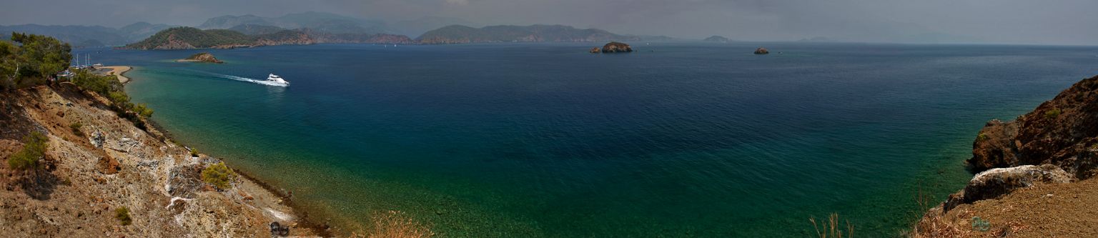 fethiye yassica adas manzaras panorama