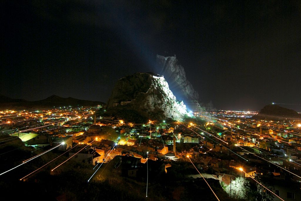 Afyon Kalesi Gece Zoom