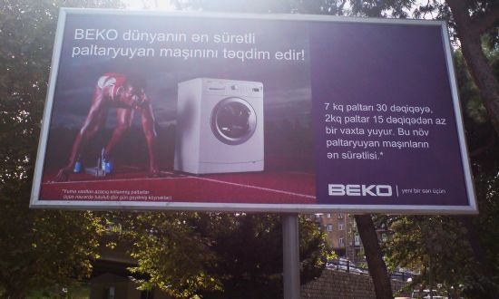 Baku’de ”beko” Reklam