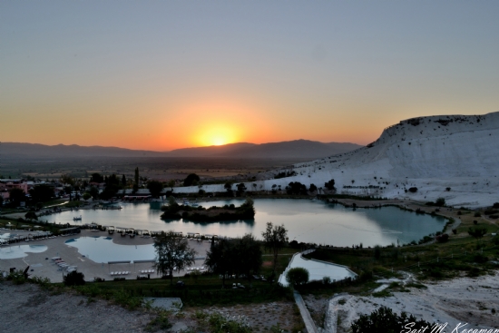 Gn Batmnda Pamukkale