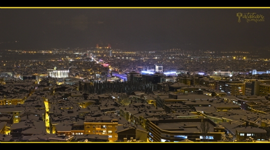 Snow & Night & Bursa City