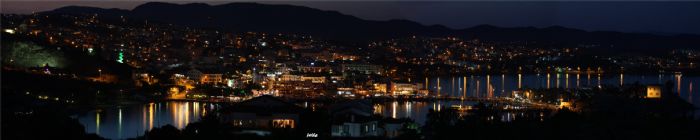 Dataa Panoramik Gece Manzaras 5 Kare