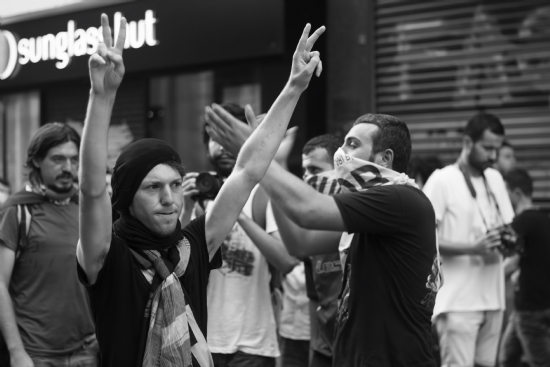 stiklal De Protestocu Bir Gurup