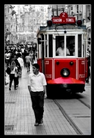 Kırmızı Tramvay... - Fotoğraf: Caner Cömertel fotoğrafları fotoğraf galerisi. 
