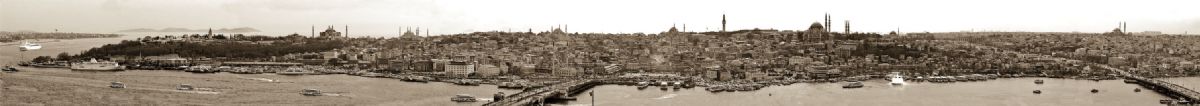 galata kulesinden istanbul yarm adas panoramik n