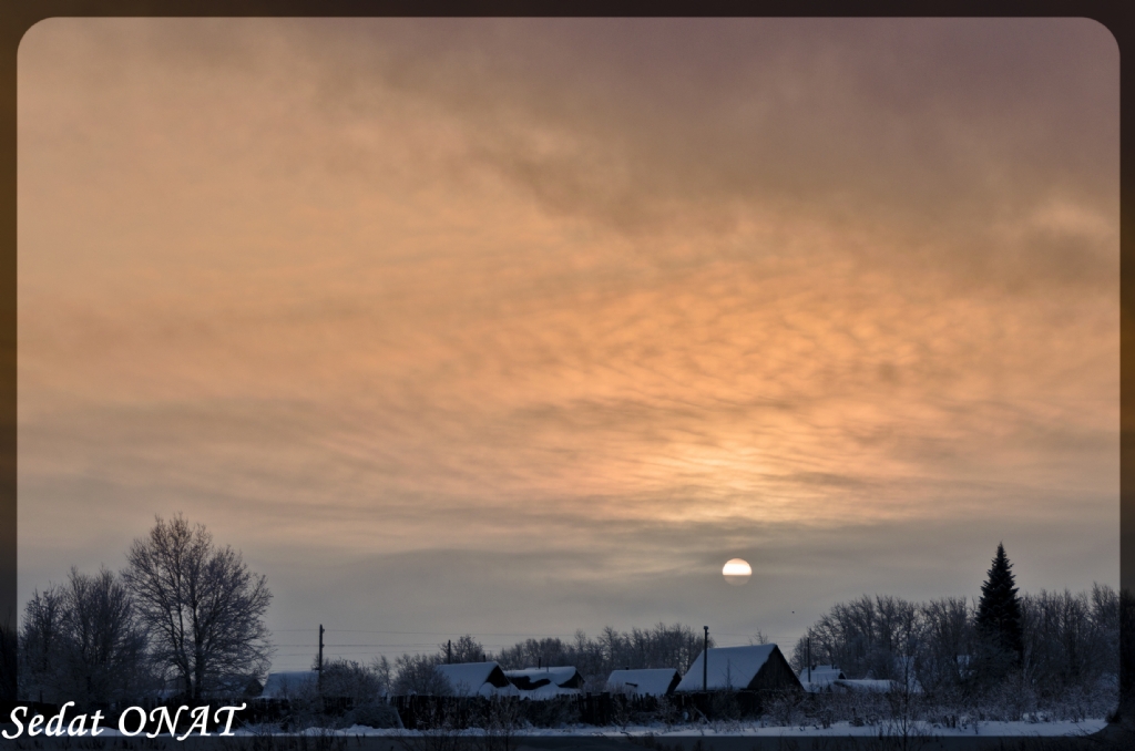 Sunset in Berezniki / Perm / 2011-12-25