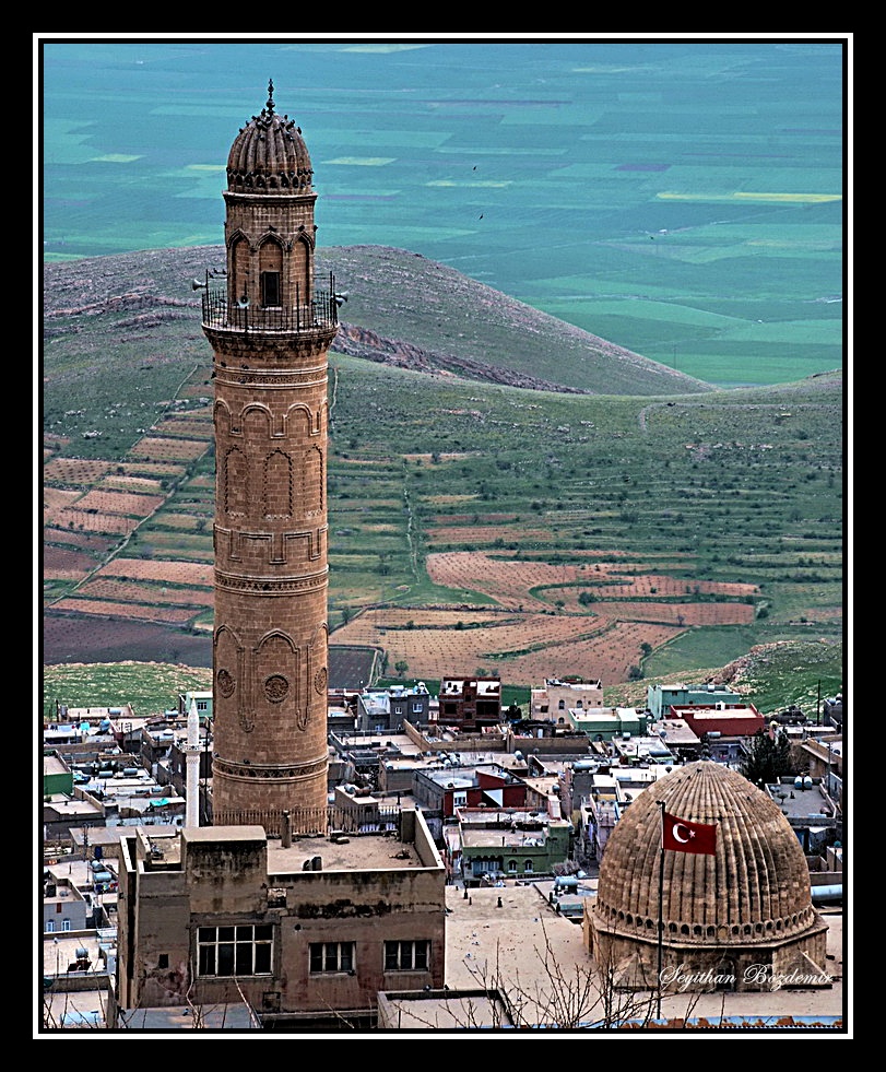 Mardin ulu camii anl TRK bayra ve mezopotamya