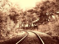 Tren Raylar..  Sepia..